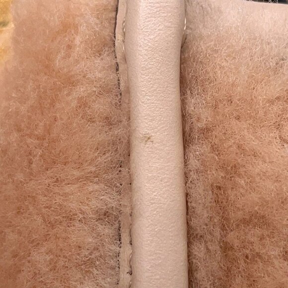 FENDI Sunshine shopper Mouton/Leather Pink 8BS051 - Picture 10 of 12